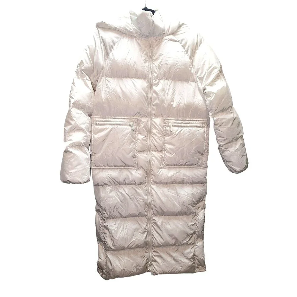 Calia Women's Outerwear Longline Snap Hooded Puffer Jacket, NWOT, Sz XS - Picture 2 of 10